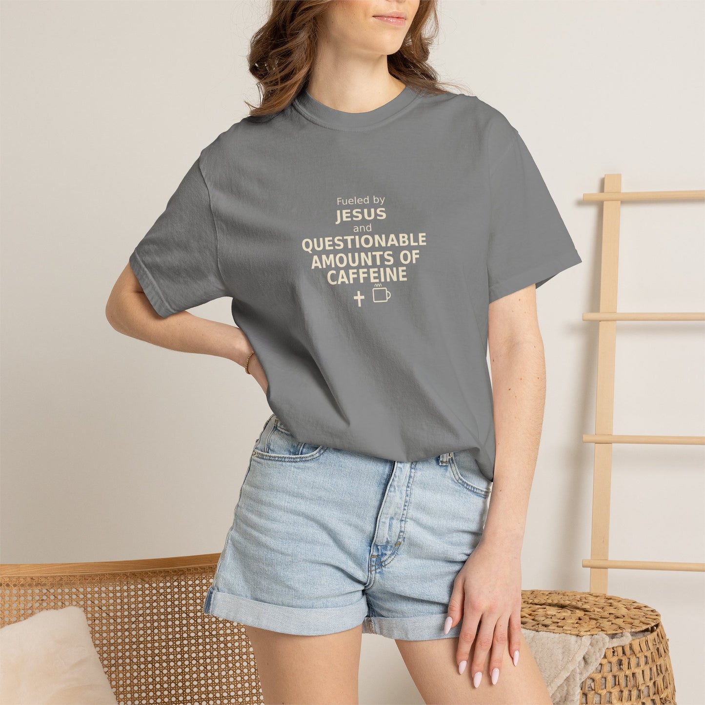 Fueled by Jesus & Questionable Amounts of Caffeine T-Shirt
