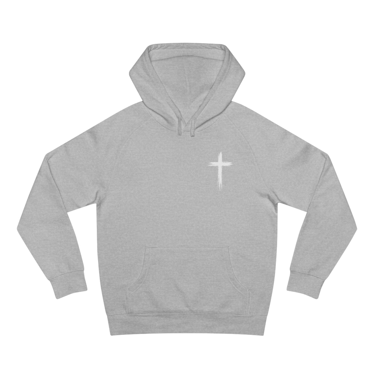 Do Not Be Afraid Hoodie — Inspirational Christian Cross Back Print