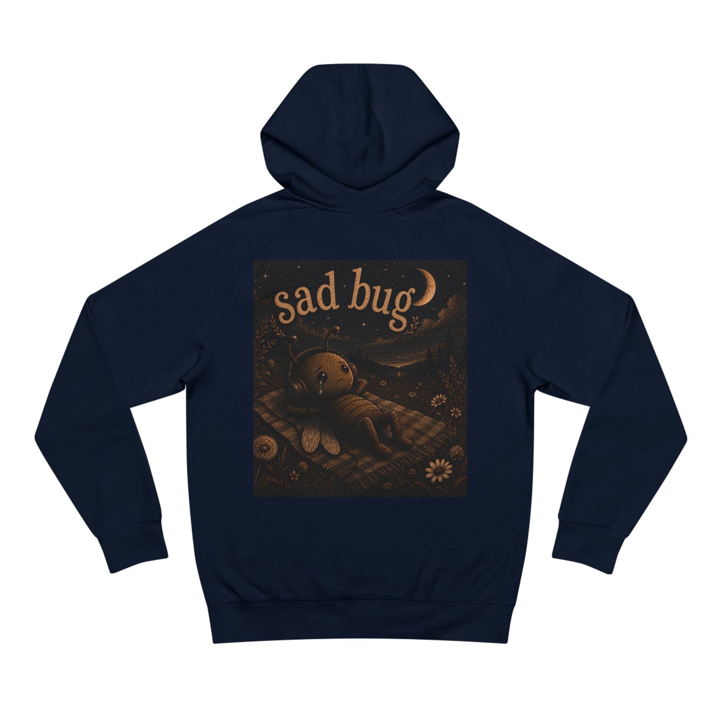 Sad Bug Hoodie — Cozy Vintage-Inspired Graphic Hoodie