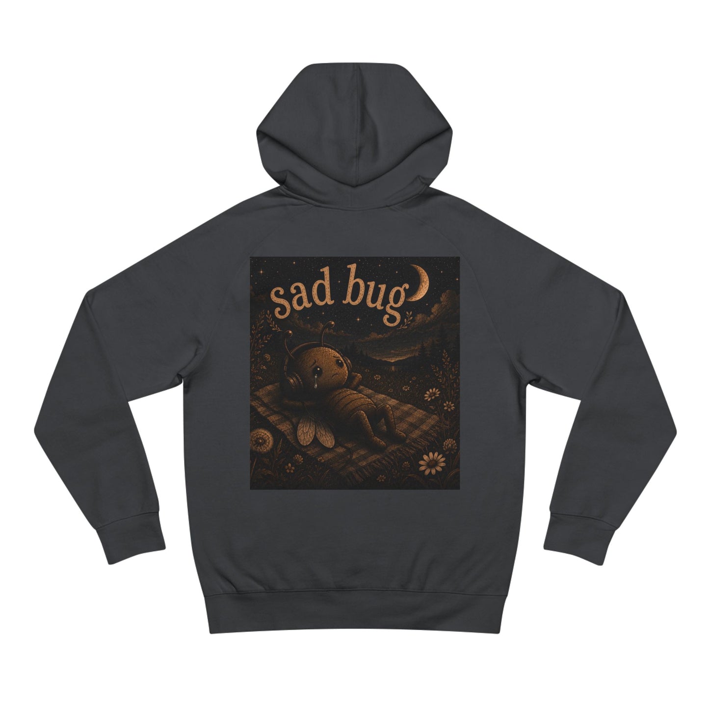 Sad Bug Hoodie — Cozy Vintage-Inspired Graphic Hoodie