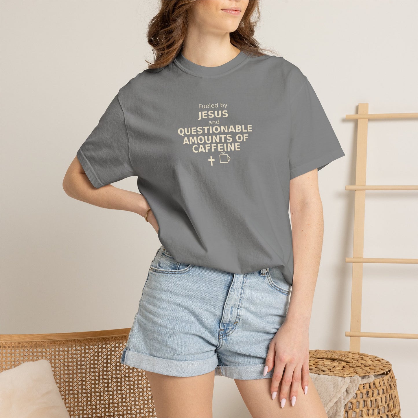 Fueled by Jesus & Questionable Amounts of Caffeine T-Shirt