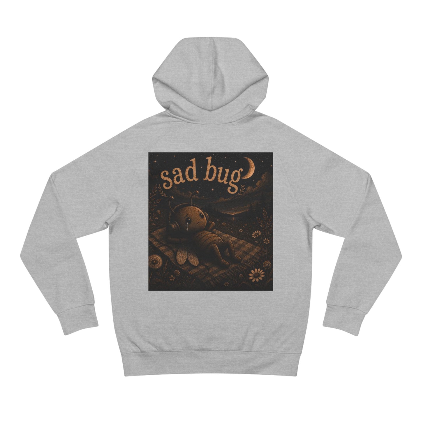 Sad Bug Hoodie — Cozy Vintage-Inspired Graphic Hoodie