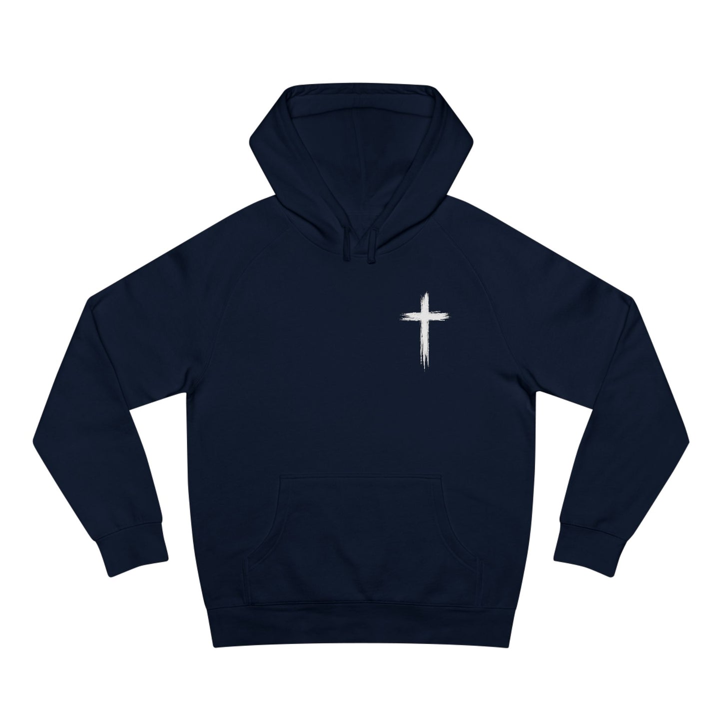 Do Not Be Afraid Hoodie — Inspirational Christian Cross Back Print