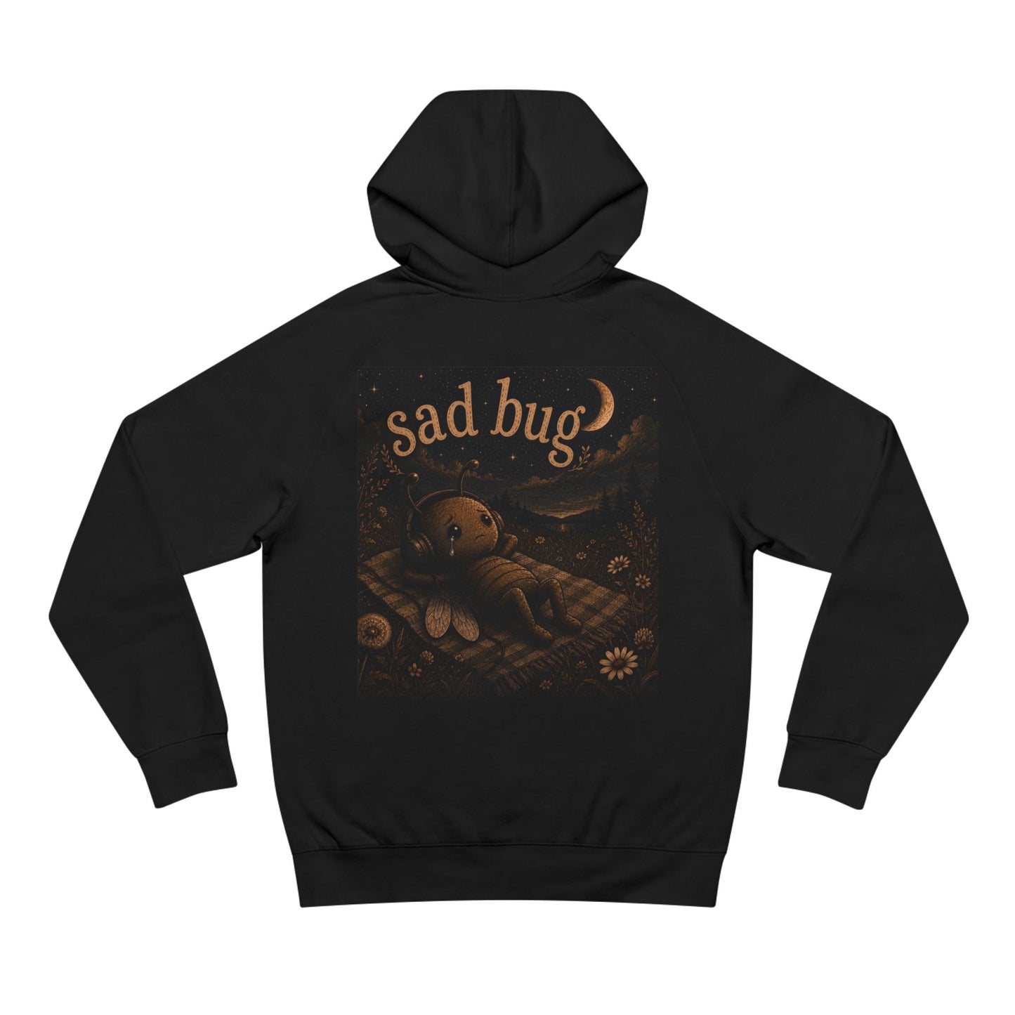 Sad Bug Hoodie — Cozy Vintage-Inspired Graphic Hoodie